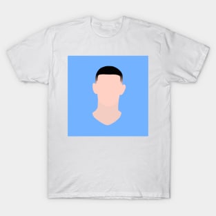 Phil Foden Minimalistic Face Art T-Shirt